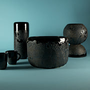 Cratere Vase - Basalt Black | contemporary ceramics -  MENA FUECO studio.