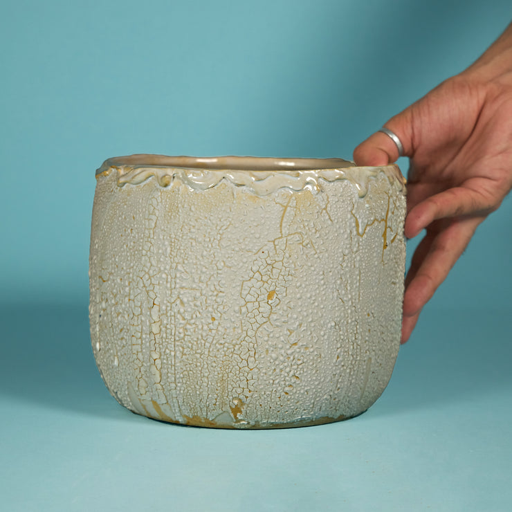 Cratere Vase - Quartz White