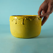 Cratere Vase - Sulfur Yellow | contemporary ceramics -  MENA FUECO studio.