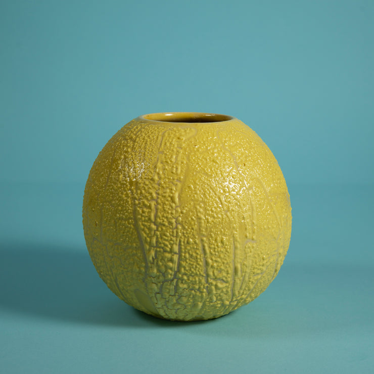 Pompeii Vase - sulfur yellow | contemporary ceramics -  MENA FUECO studio.