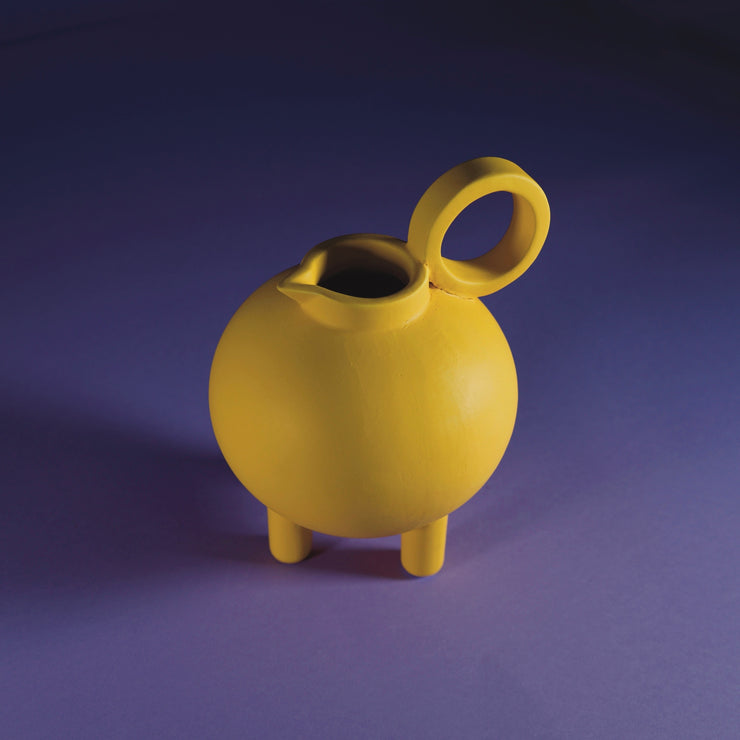 SINERGIA SA-7 giallo matte - Vaso ceramica - Paolo Santangelo X MENA FUECO studio