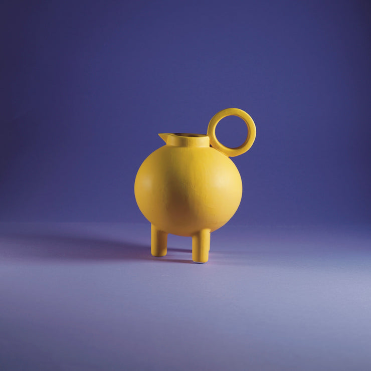 SINERGIA SA-7 giallo matte - Vaso ceramica - Paolo Santangelo X MENA FUECO studio